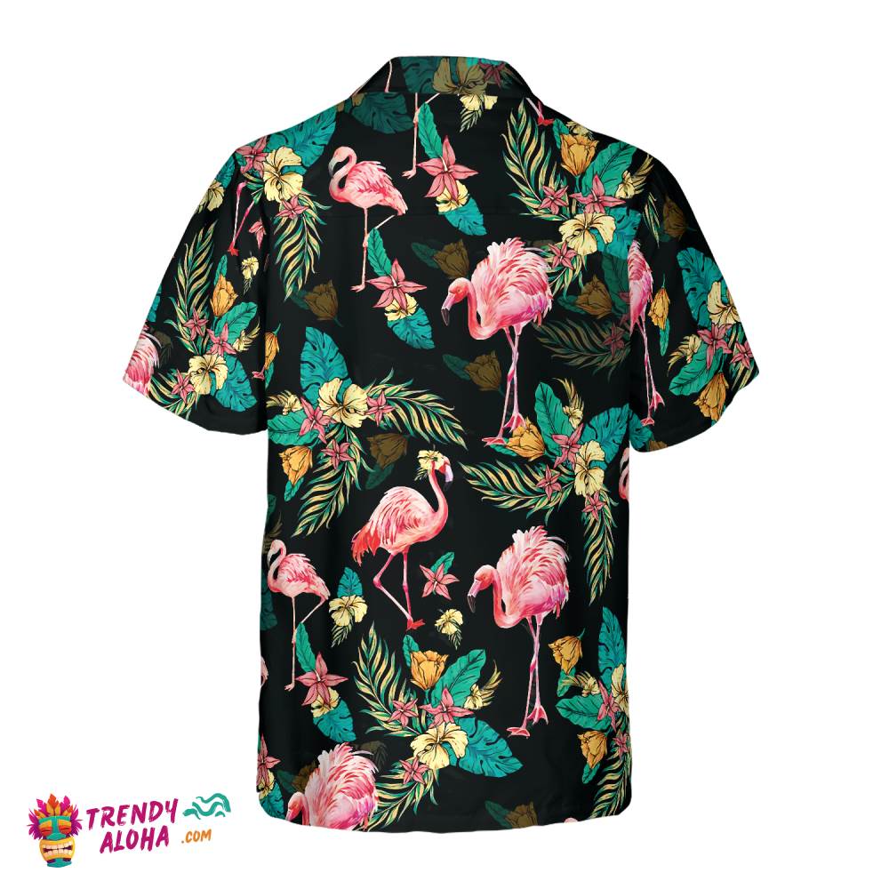 Flamingo Tropical Pattern V2 Hawaiian Shirt