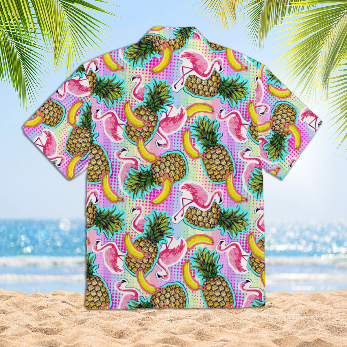 Flamingo With Summer Fruits Trendy Hawaiian Shirt