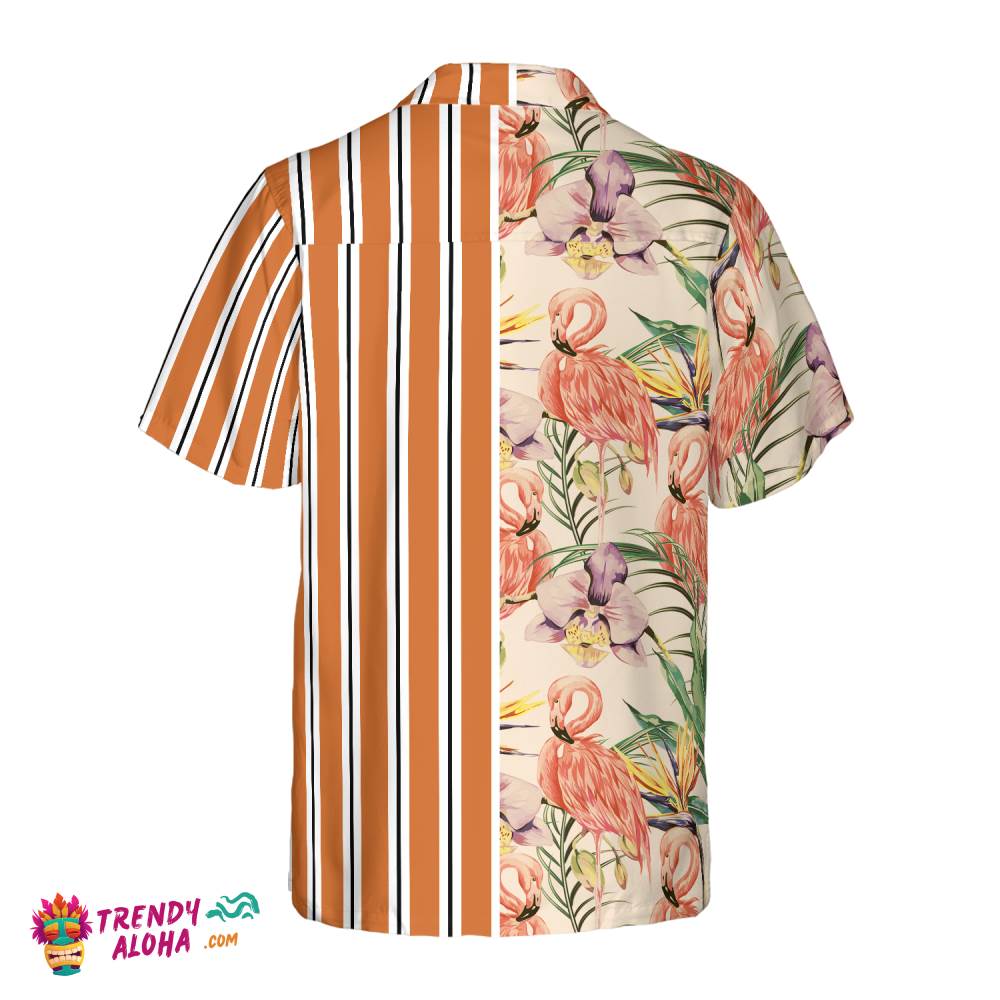 Floral Flamingo Retro Vintage Hawaiian Shirt