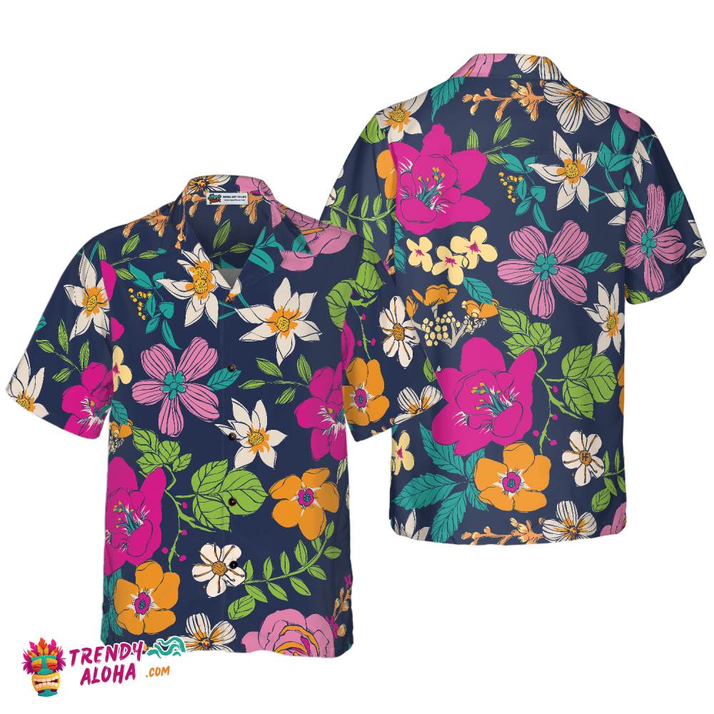 Floral Flower 04 Hawaiian Shirt Floral Flower 04 Hawaiian Shirt