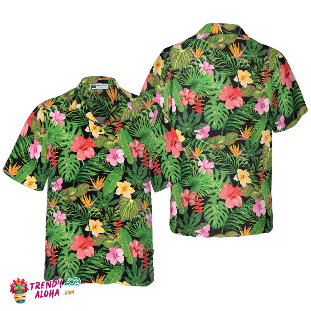 Floral Pattern Summer Hawaiian Shirt Floral Pattern Summer Hawaiian Shirt