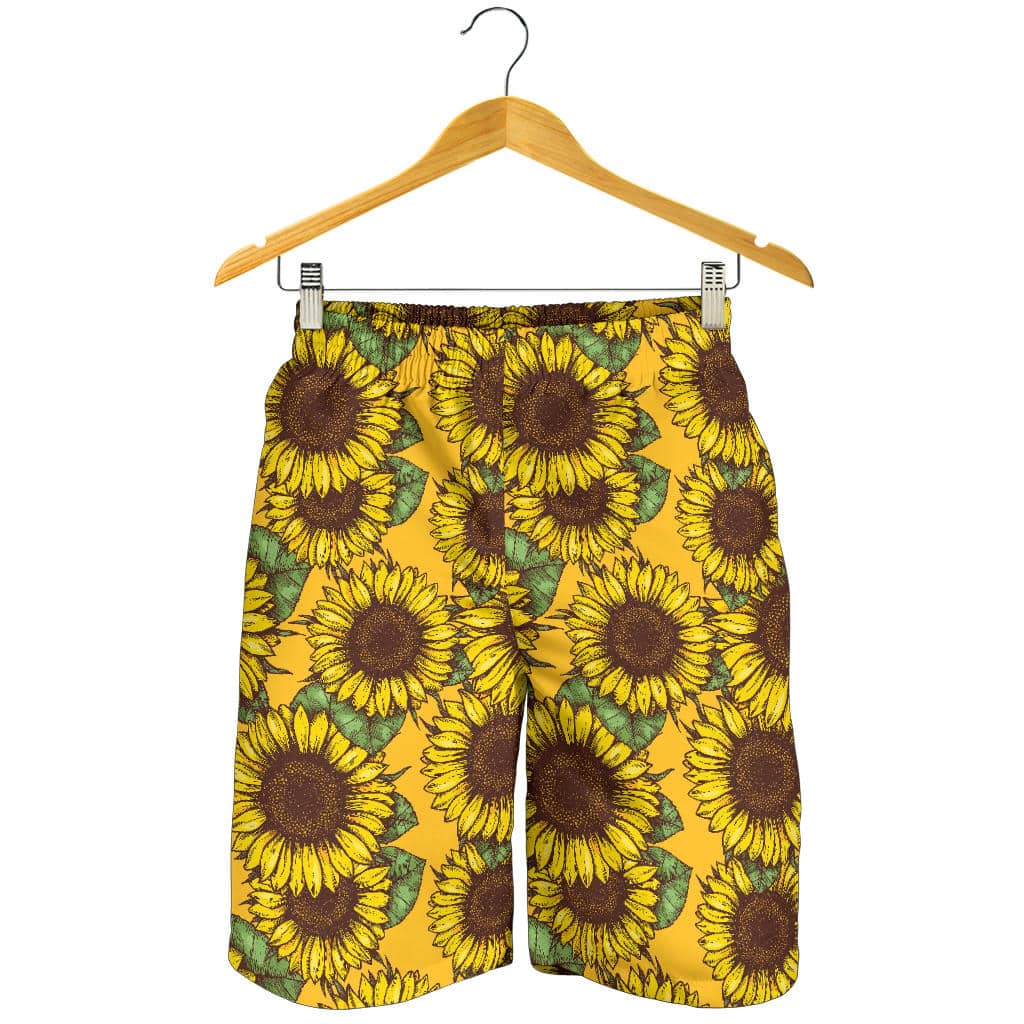 Floral Sunflower Patterned Shorts for a Sunny Day Out