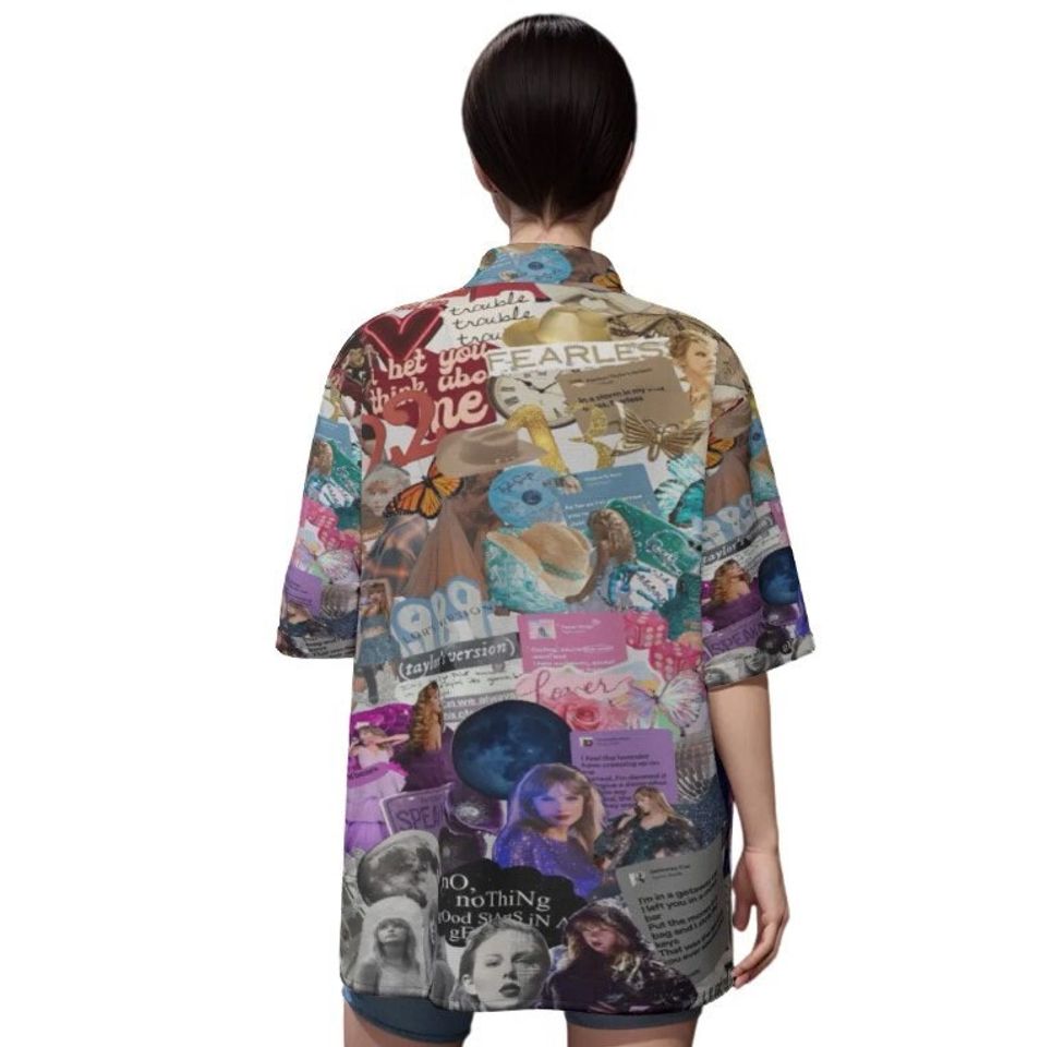 Floral Tropical Edition Taylor Swift Hawaiian Shirt – Concert and Vacation Wear