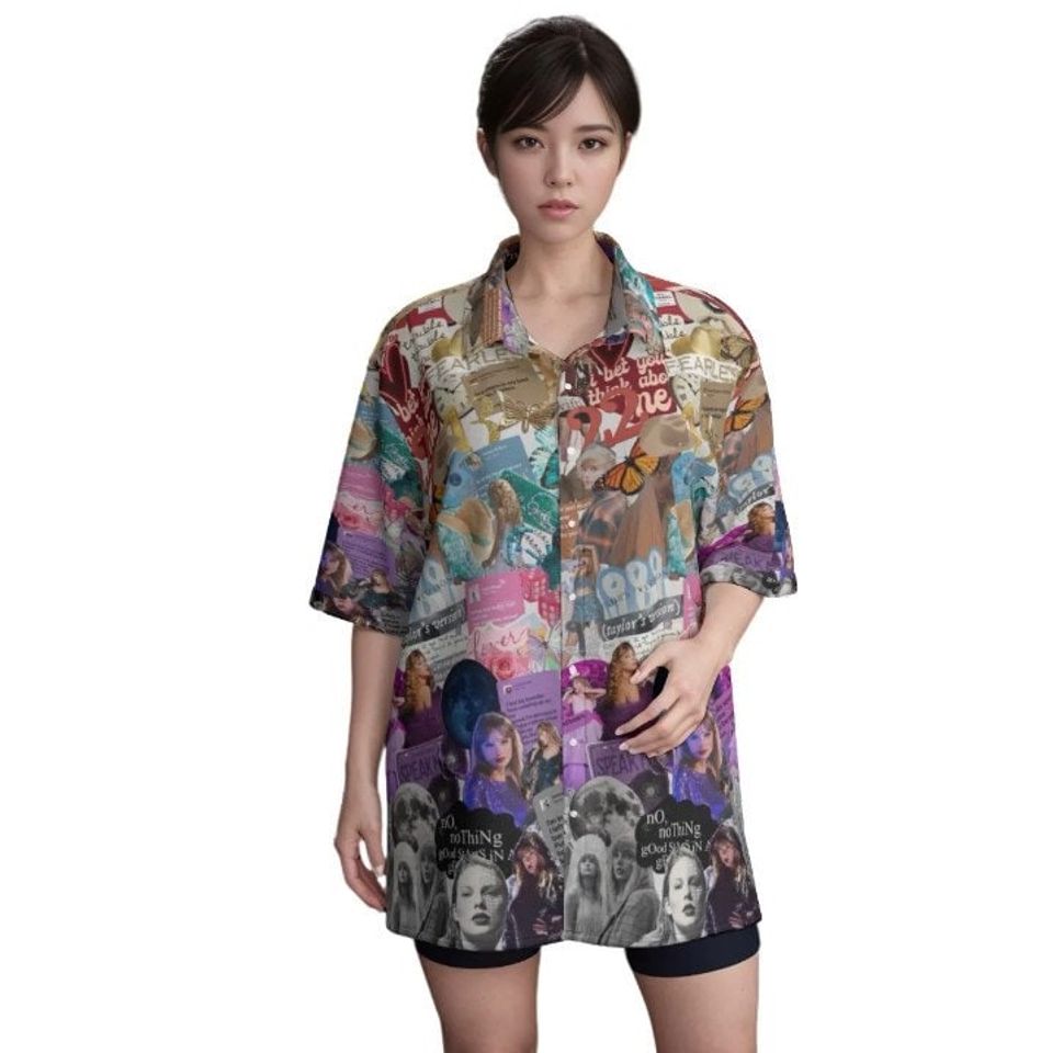 Floral Tropical Edition Taylor Swift Hawaiian Shirt – Concert and Vacation Wear