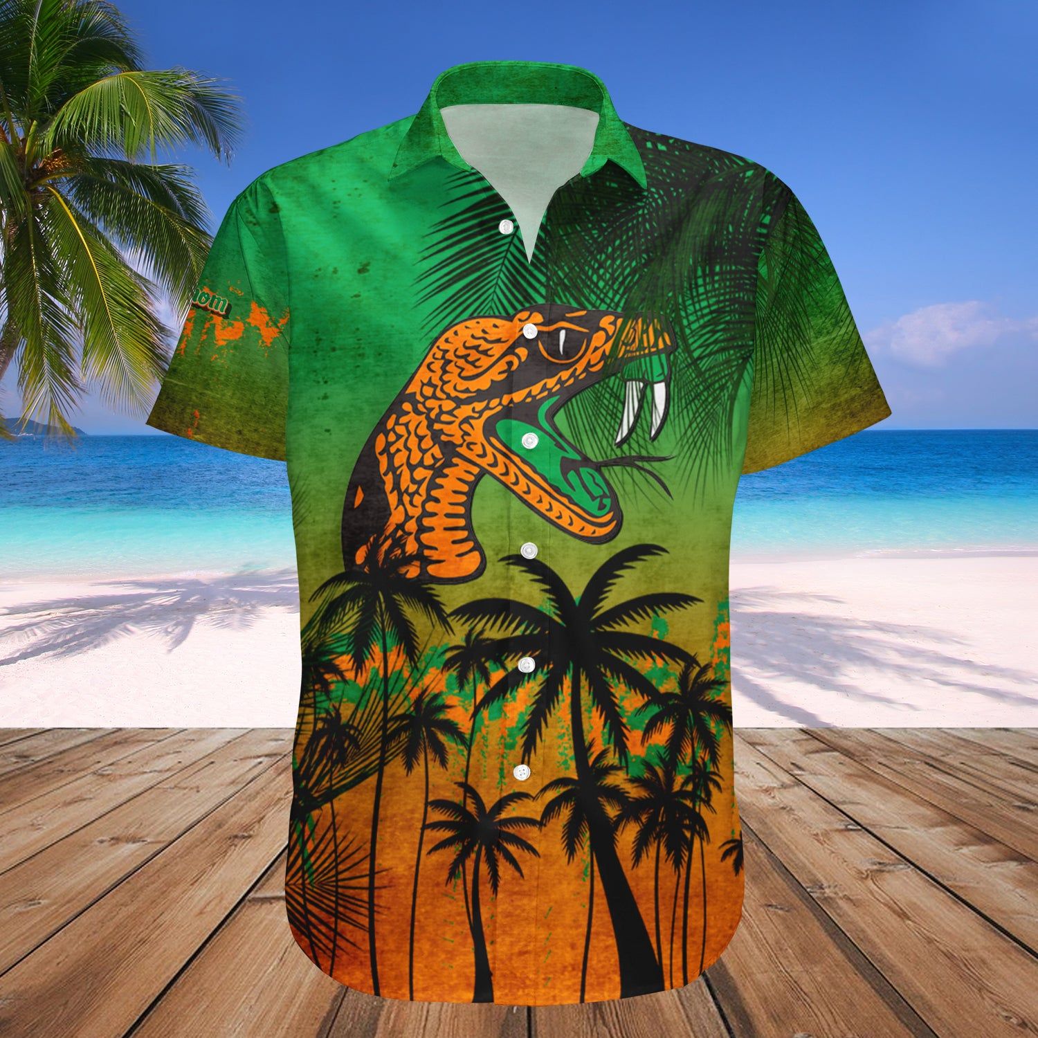 Florida A_M Rattlers Hawaii Shirt Coconut Tree Tropical Grunge – NCAA