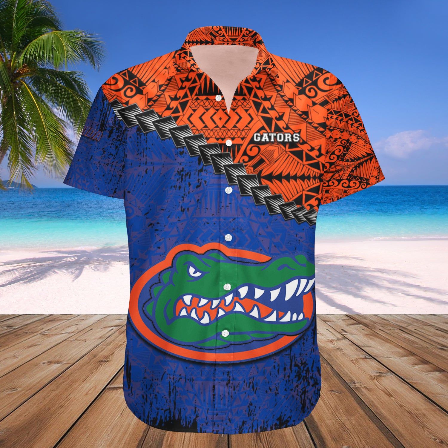 Florida Gators Hawaii Shirt Grunge Polynesian Tattoo – NCAA