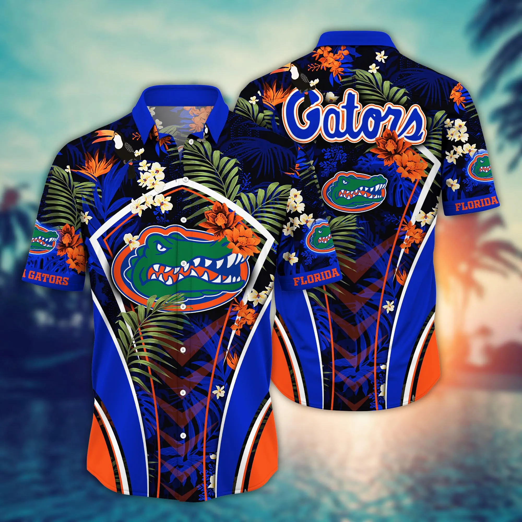 Florida Gators NCAA Hawaiian Shirt Sun Showers Aloha Shirt