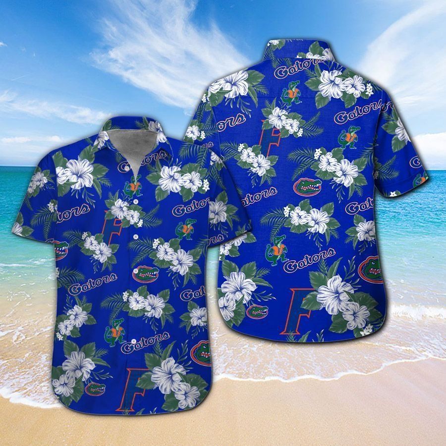 Florida Gators Short Sleeve Button Up Tropical Hawaiian Shirt VER011
