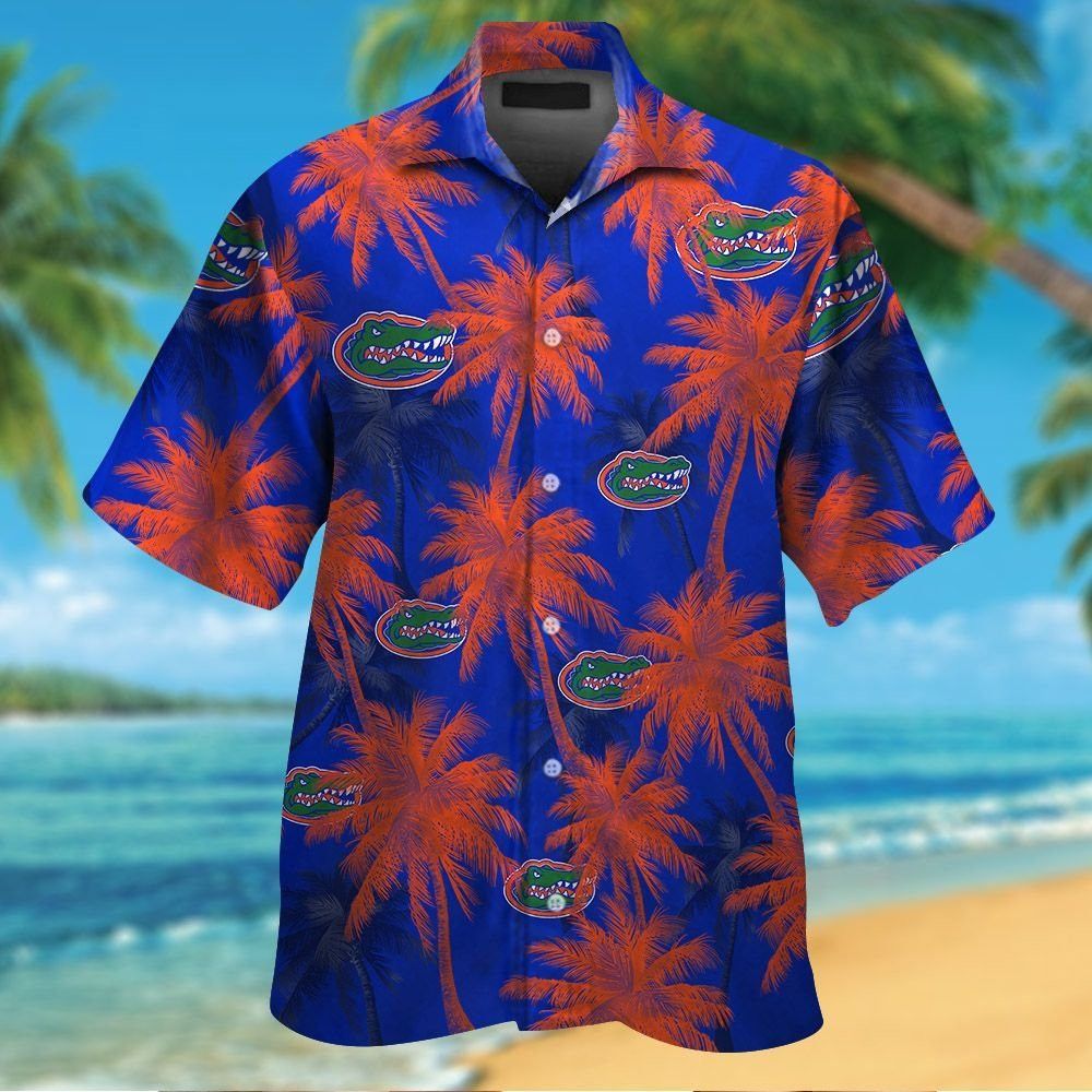 Florida Gators Short Sleeve Button Up Tropical Hawaiian Shirt VER014