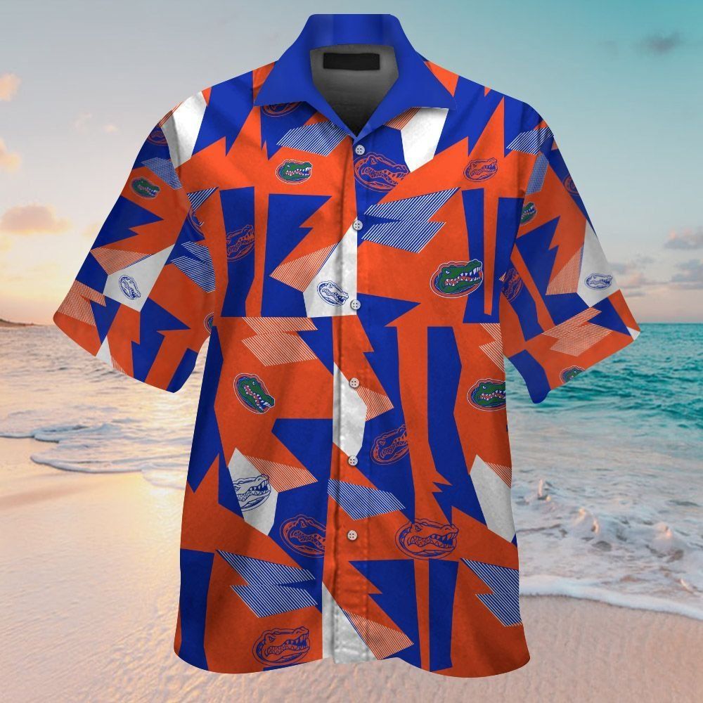 Florida Gators Short Sleeve Button Up Tropical Hawaiian Shirt VER017