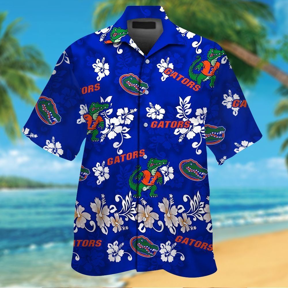 Florida Gators Short Sleeve Button Up Tropical Hawaiian Shirt VER019