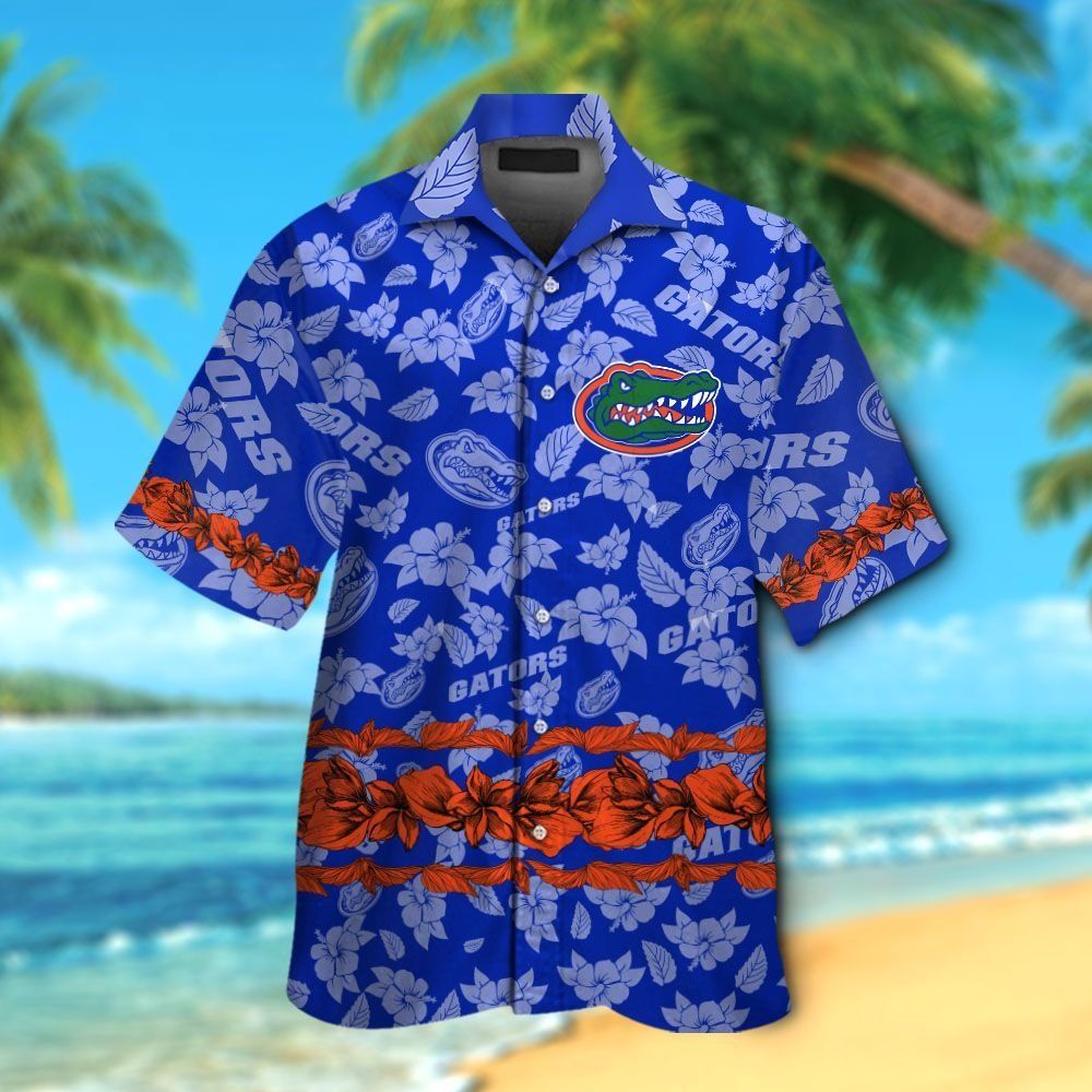 Florida Gators Short Sleeve Button Up Tropical Hawaiian Shirt VER02