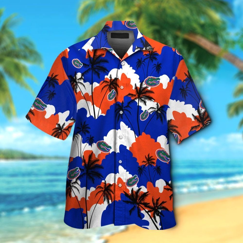 Florida Gators Short Sleeve Button Up Tropical Hawaiian Shirt VER021