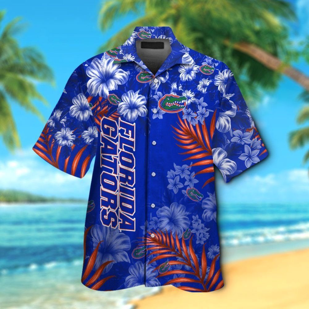 Florida Gators Short Sleeve Button Up Tropical Hawaiian Shirt VER023