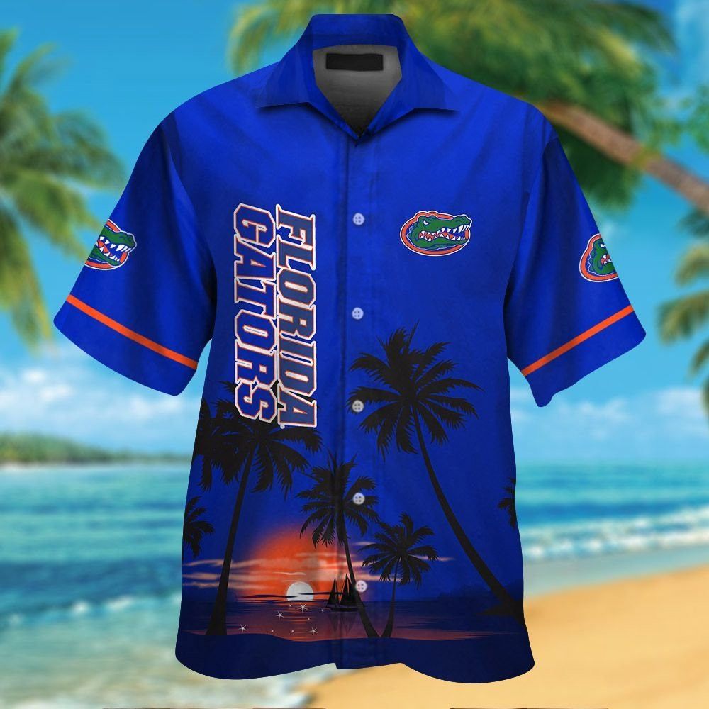 Florida Gators Short Sleeve Button Up Tropical Hawaiian Shirt VER026