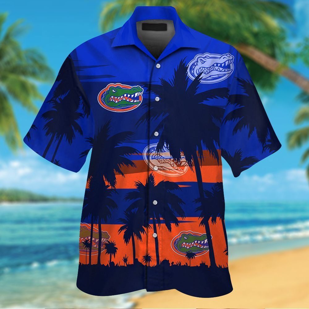 Florida Gators Short Sleeve Button Up Tropical Hawaiian Shirt VER028