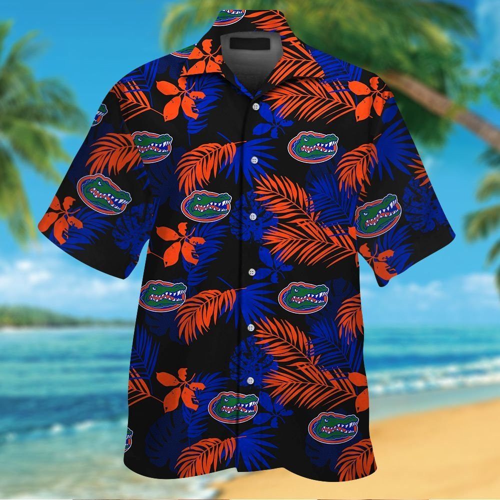 Florida Gators Short Sleeve Button Up Tropical Hawaiian Shirt VER033