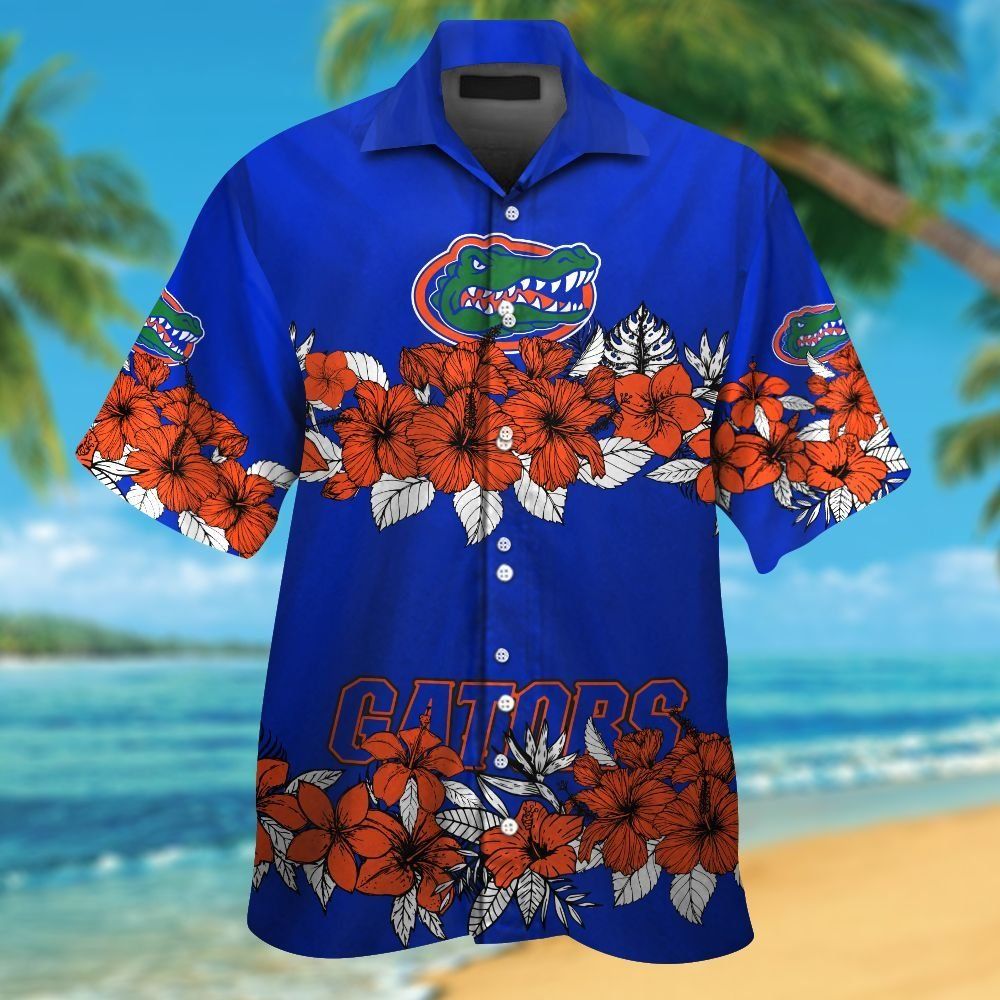 Florida Gators Short Sleeve Button Up Tropical Hawaiian Shirt VER08