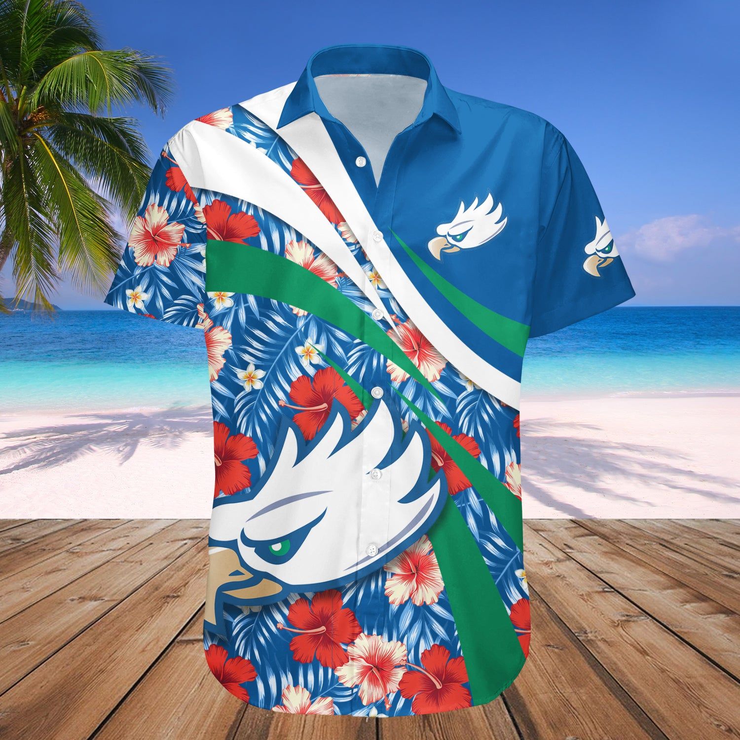 Florida Gulf Coast Eagles Hawaii Shirt Hibiscus Sport Style – NCAA