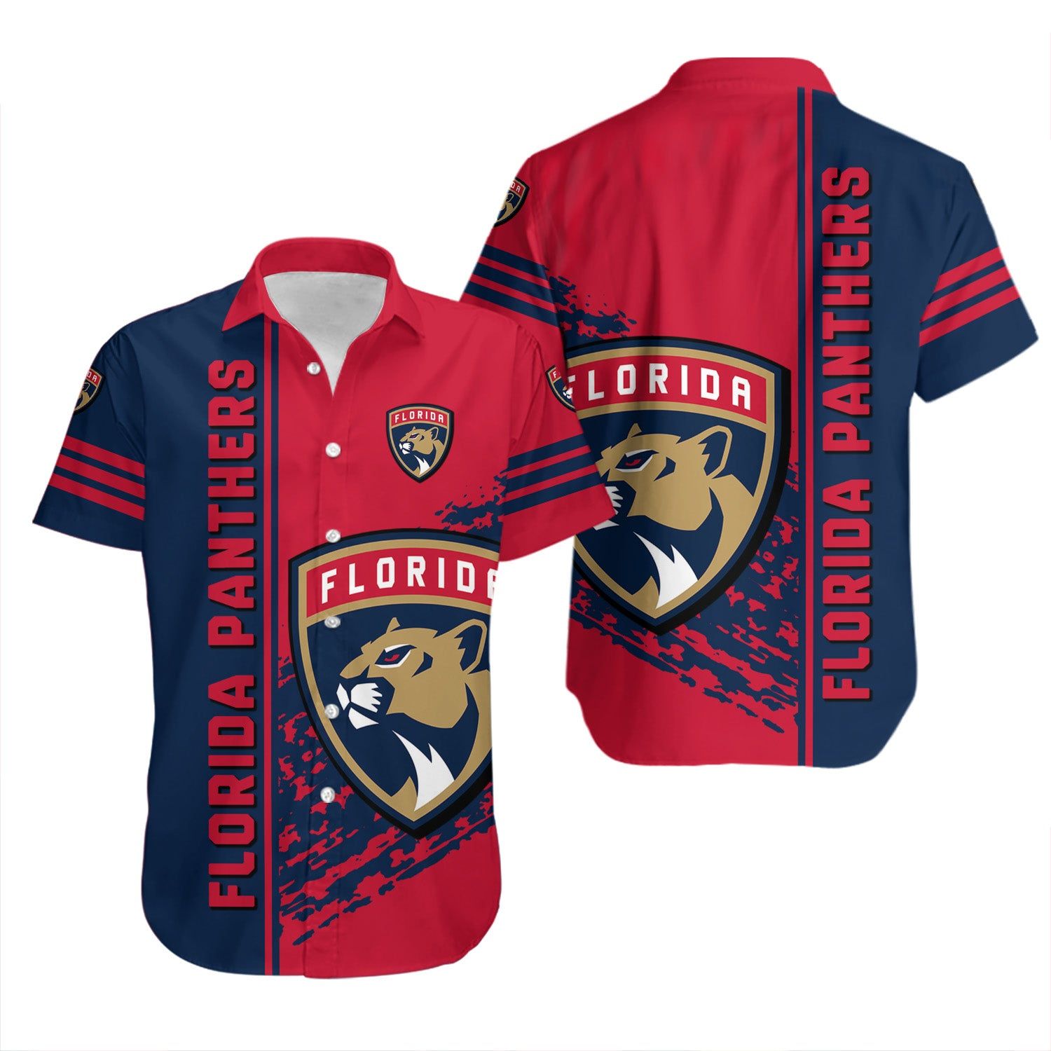 Florida Panthers Hawaiian Shirt Quarter Style – NHL