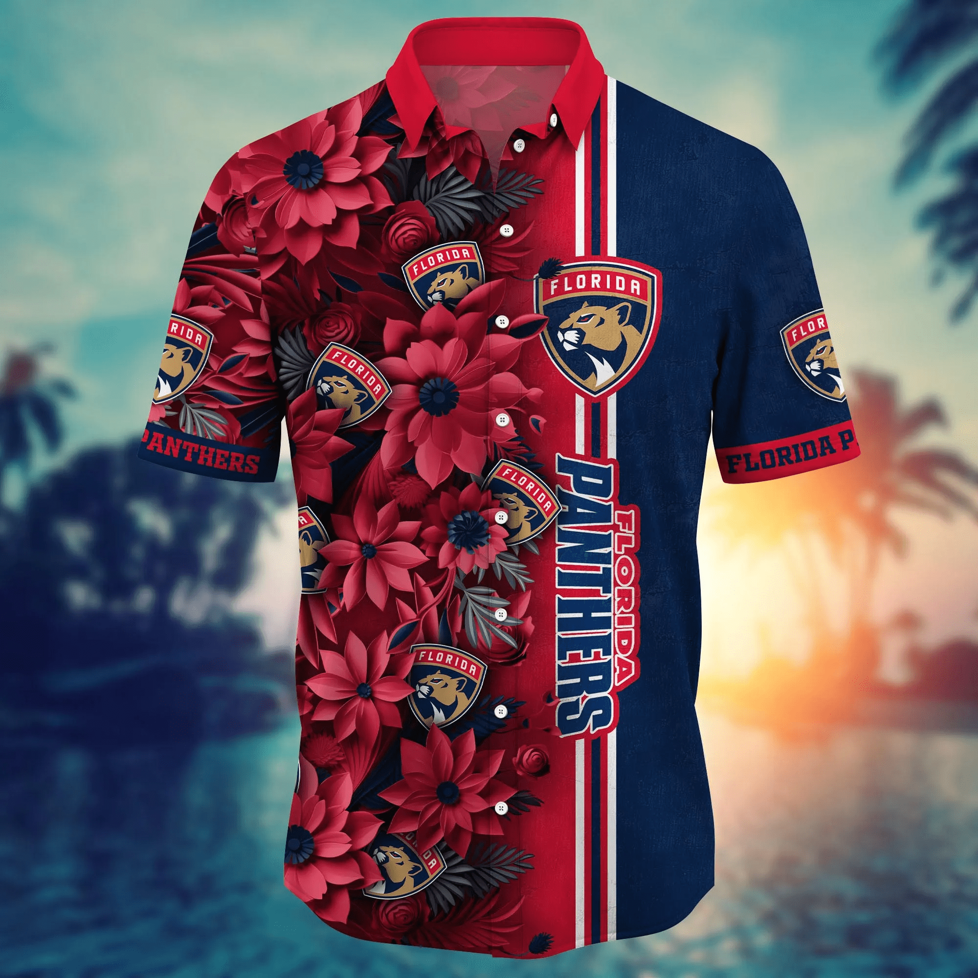 Florida Panthers NHL Hawaiian Shirt Custom Beach Days Aloha Shirt