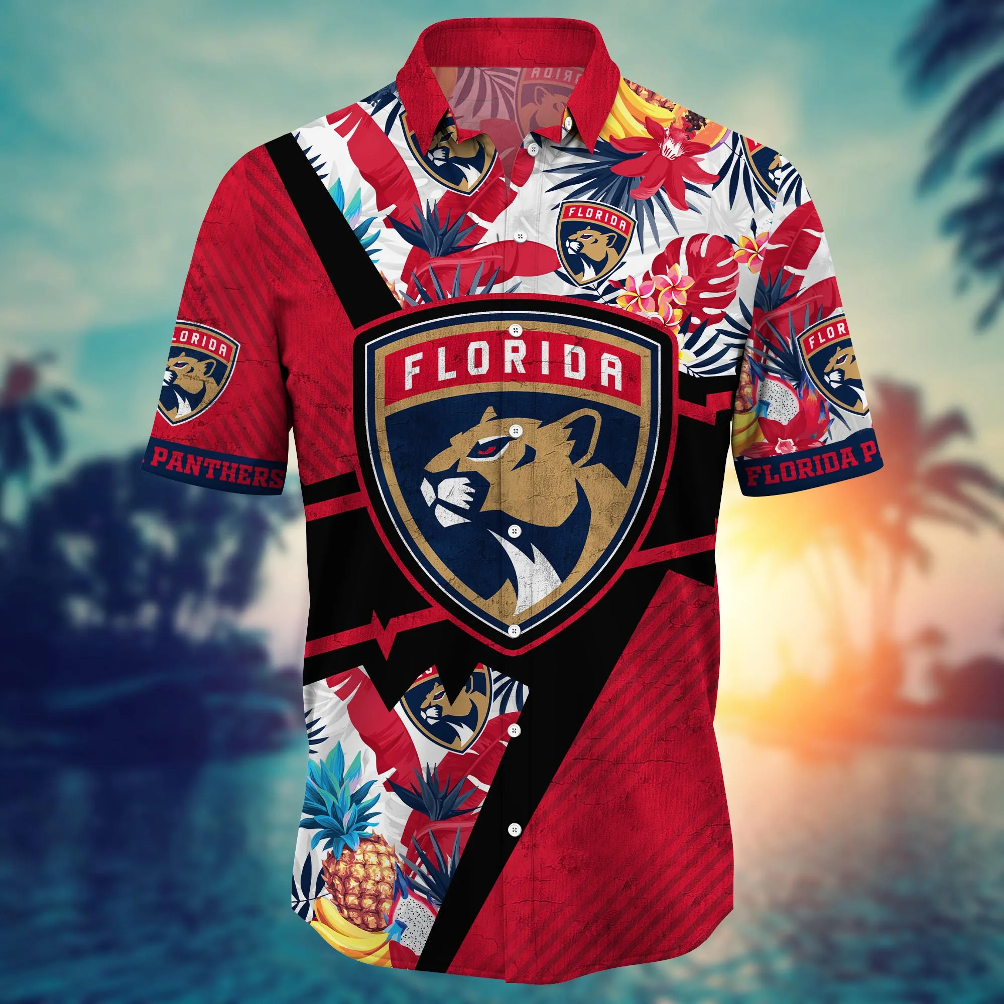 Florida Panthers NHL Hawaiian Shirt Solstice Aloha Shirt