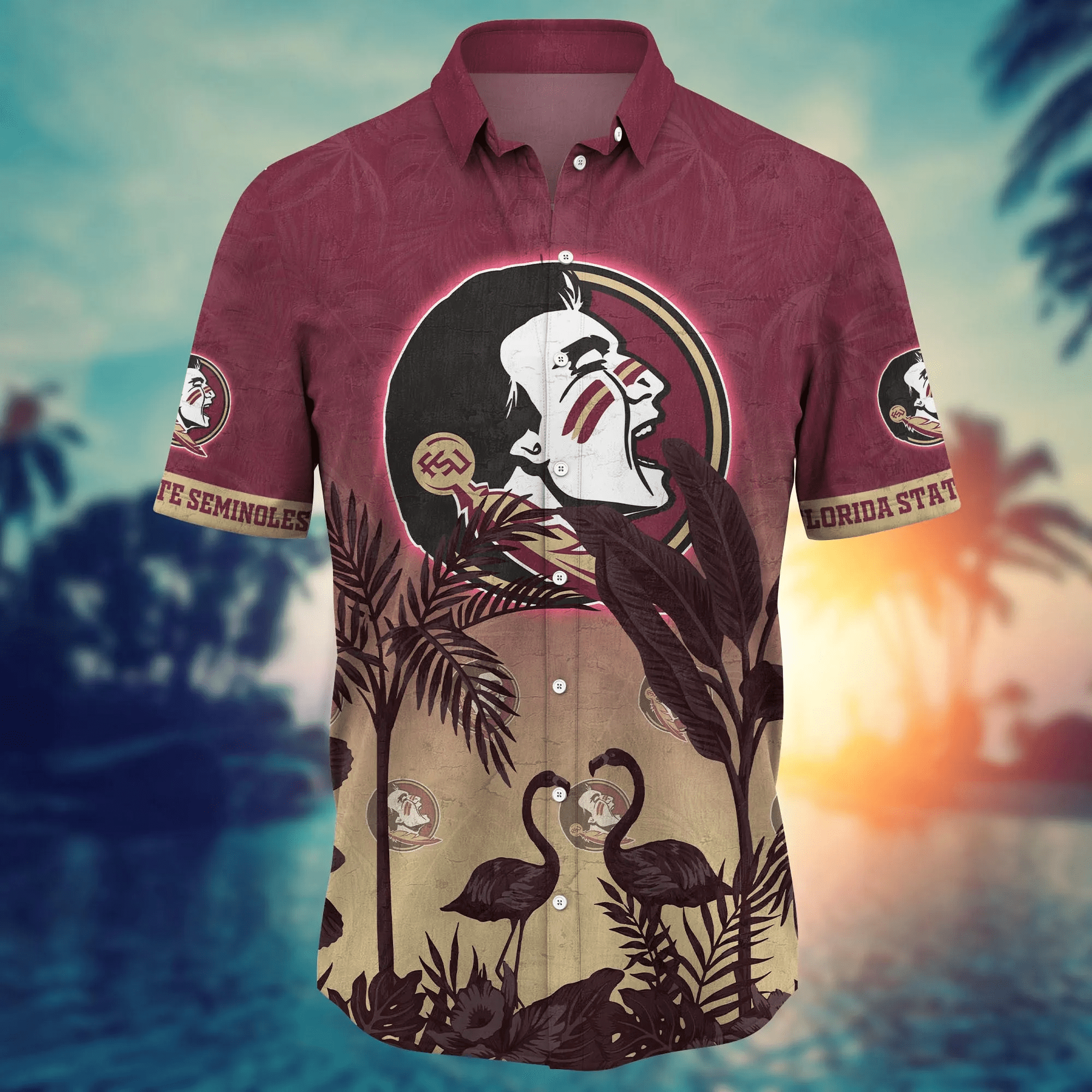Florida State Seminoles NCAA Hawaiian Shirt High Temperaturestime Dribbling Game Shirts