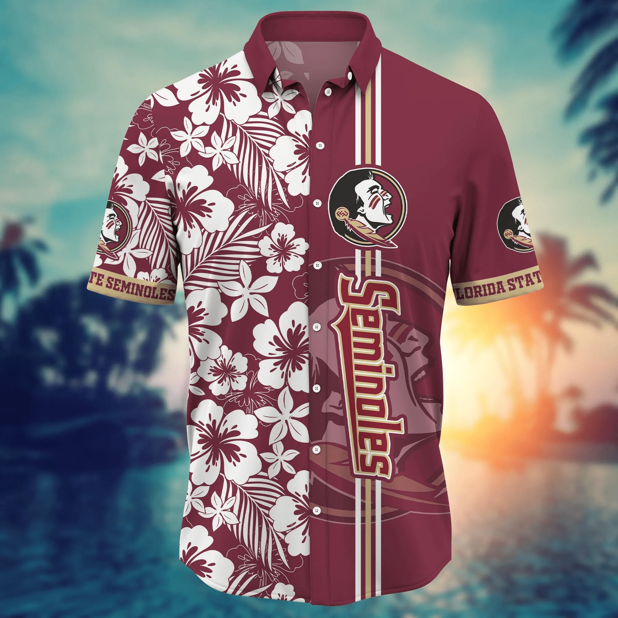 Florida State Seminoles NCAA Hawaiian Shirt Sandcastlestime Aloha Shirt
