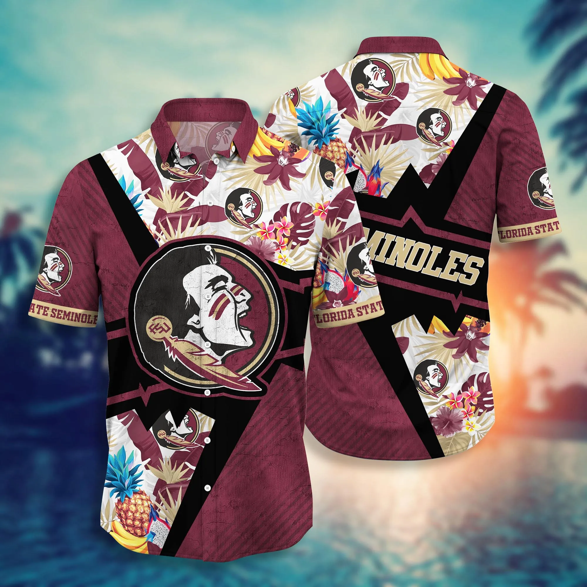 Florida State Seminoles NCAA Hawaiian Shirt Sun Showers Aloha Shirt