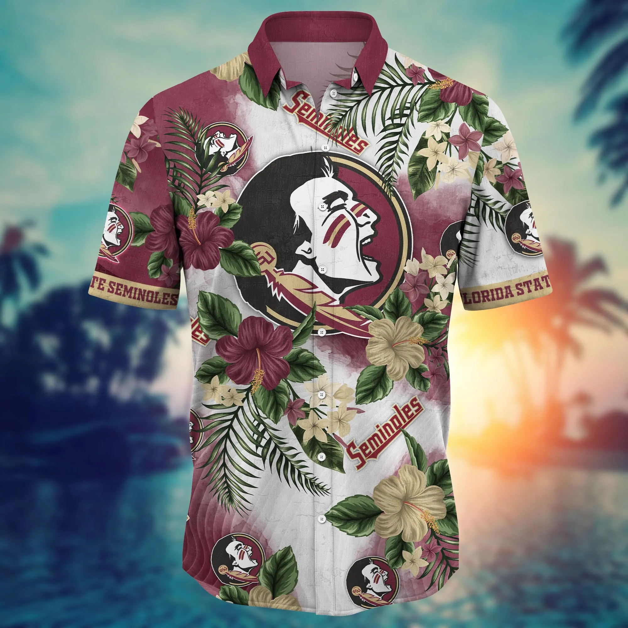 Florida State Seminoles NCAA Hawaiian Shirt Sun Showerstime Aloha Shirt