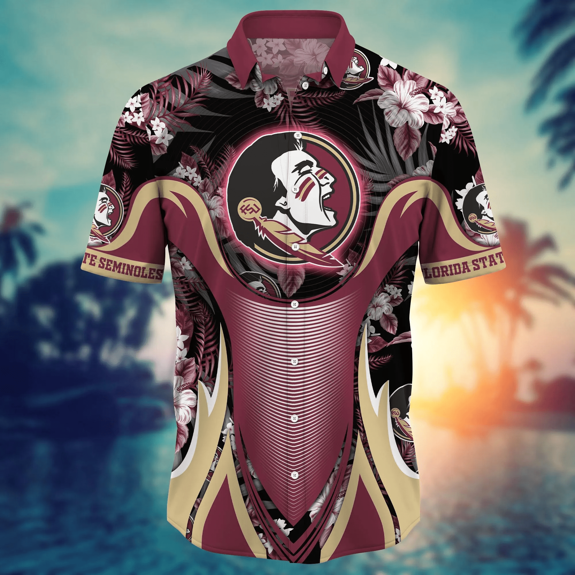 Florida State Seminoles NCAA Hawaiian Shirt Sunburn Aloha Shirt