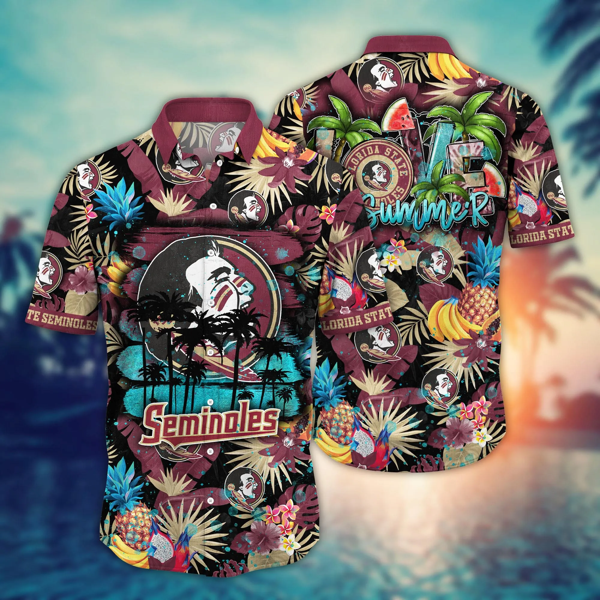 Florida State Seminoles NCAA Hawaiian Shirt Surfingtime Aloha Shirt