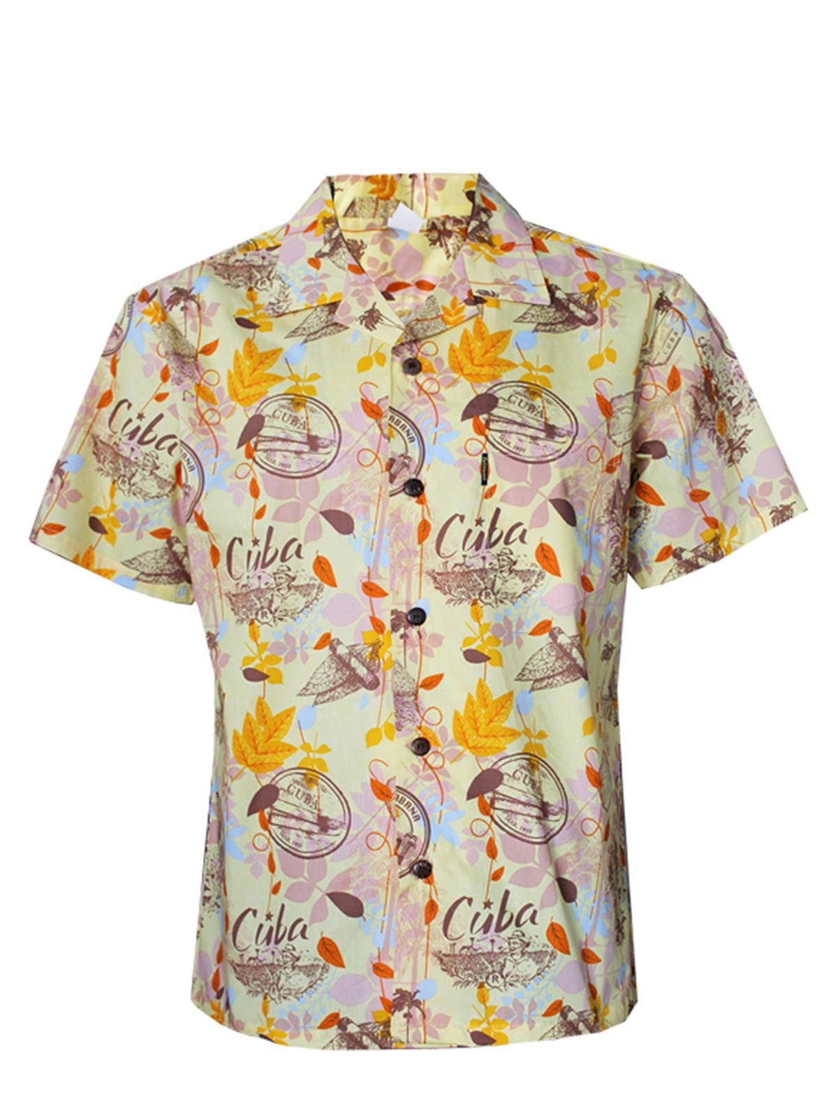 Flower Pattern Men’s Hawaii Cotton Aloha Hawaiian Shirt Flower Pattern Men’s Hawaii Cotton Aloha Hawaiian Shirt