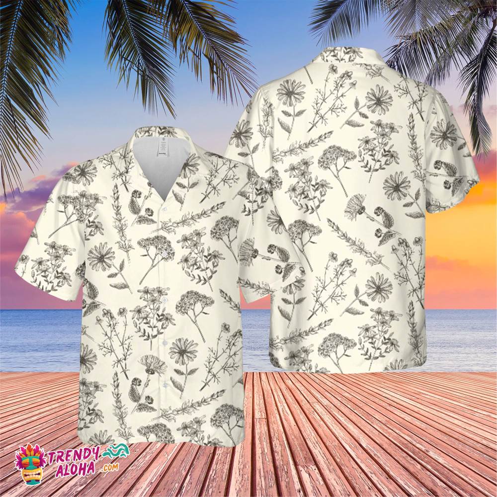 Flower Trending Hawaiian Shirt, Summer Vacation Hawaiian Shirt