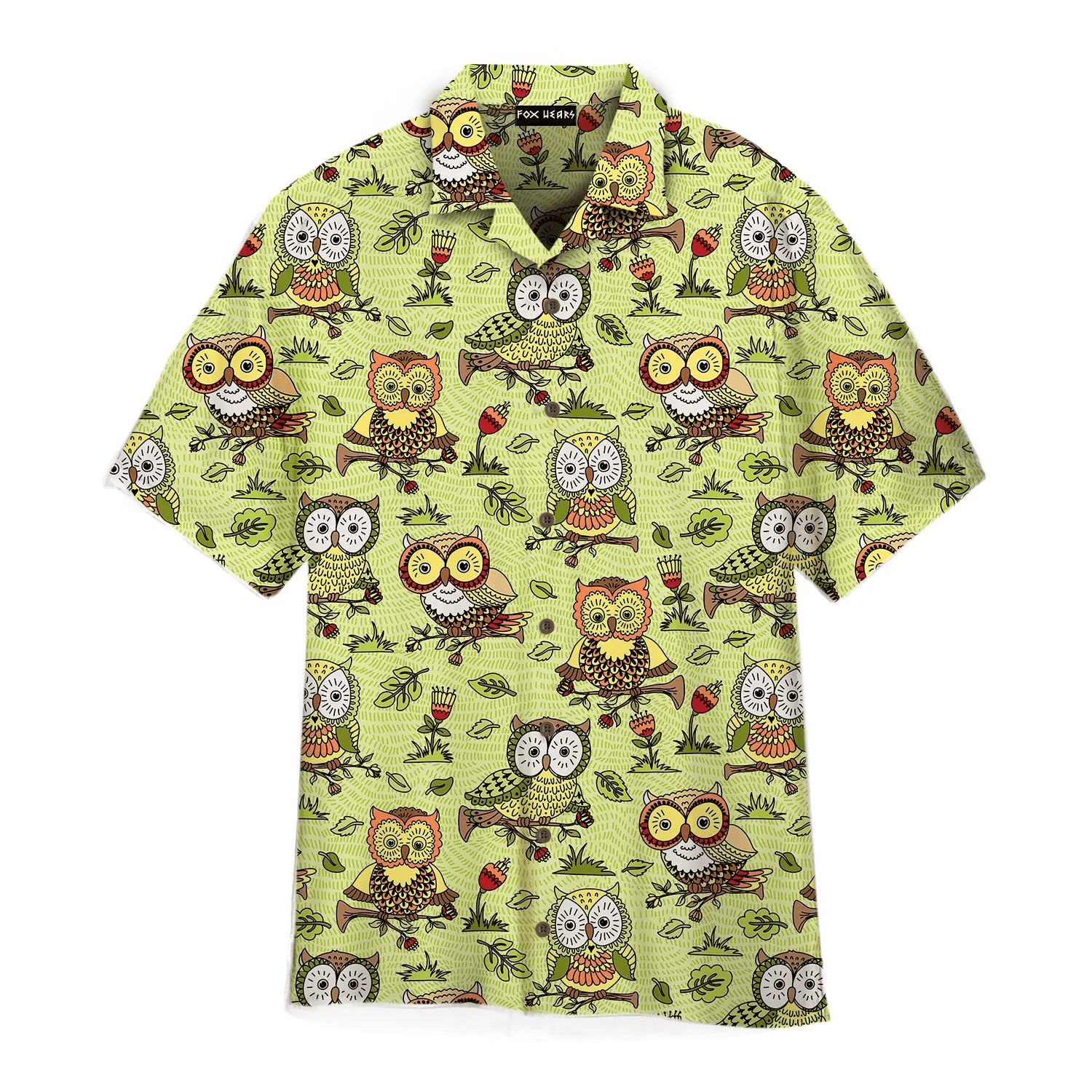 Flowers Owls Trendy Hawaiian Shirt For Aloha Shirt Flowers Owls Trendy Hawaiian Shirt For Aloha Shirt