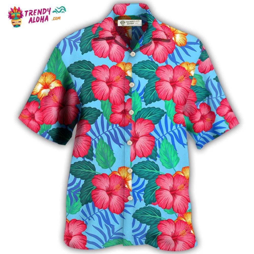 Flowers Tropical Hawaiian Shirt – Trendy Aloha
