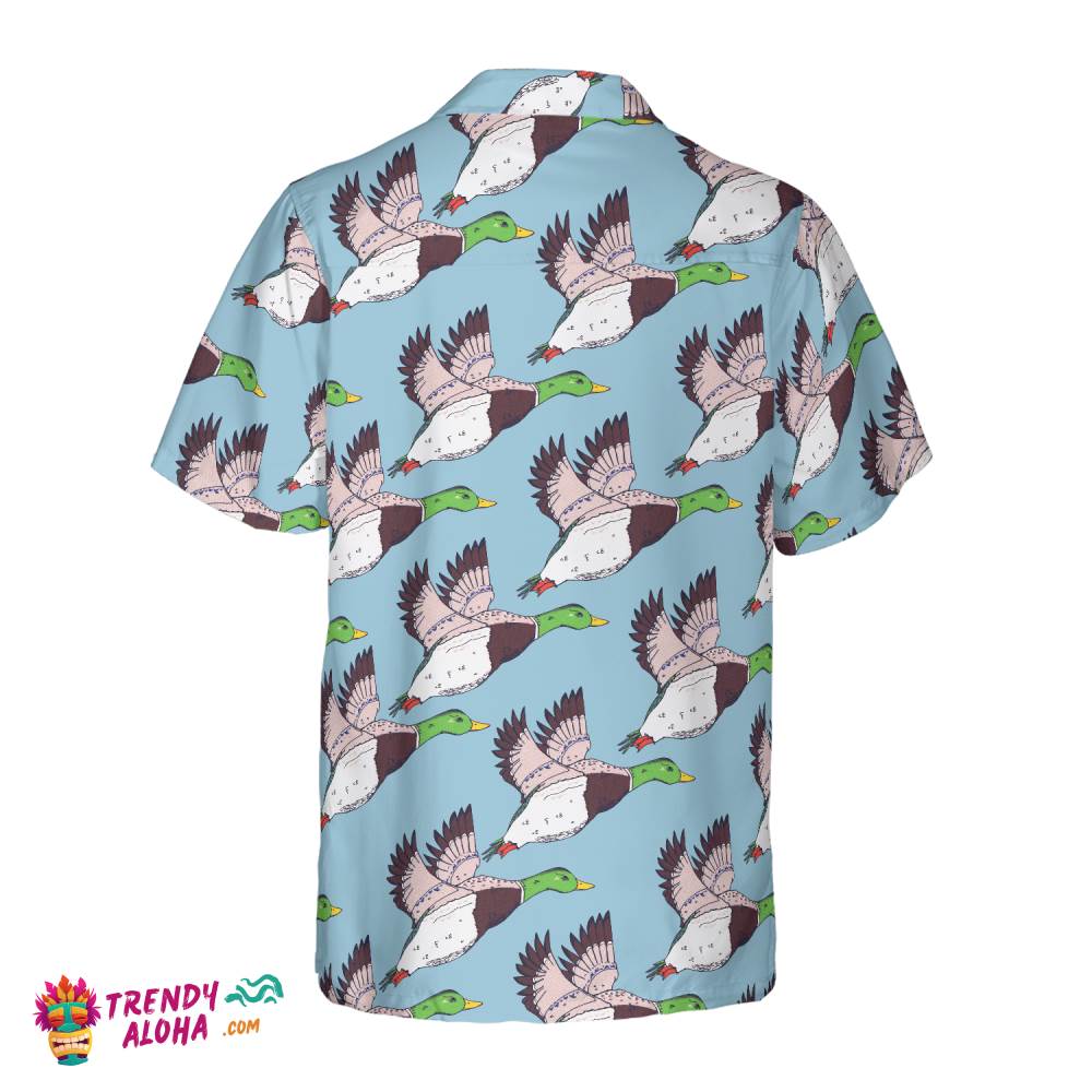 Flying Ducks Shirt For Men Hawaiian Shirt