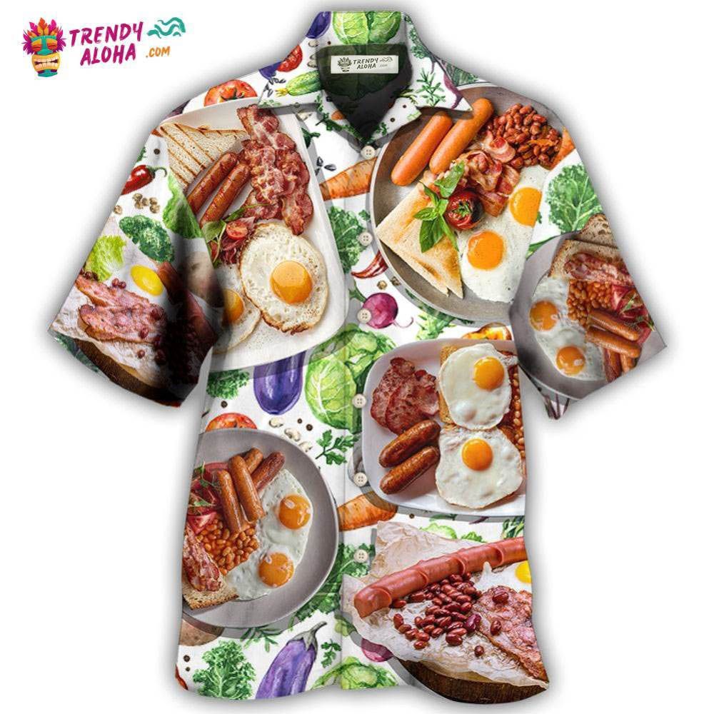 Food Breakfast Sausage Art Style Hawaiian Shirt – Trendy Aloha Food Breakfast Sausage Art Style Hawaiian Shirt – Trendy Aloha