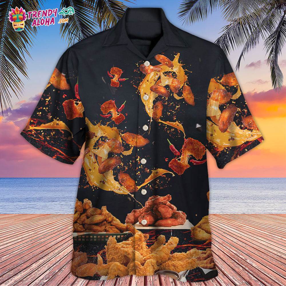 Food Chicken Wing Fast Food Delicious Hawaiian Shirt – Trendy Aloha