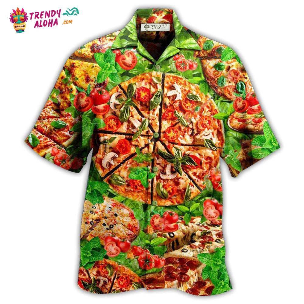 Food Delicious Pizza Love At First Bite Hawaiian Shirt – Trendy Aloha Food Delicious Pizza Love At First Bite Hawaiian Shirt – Trendy Aloha