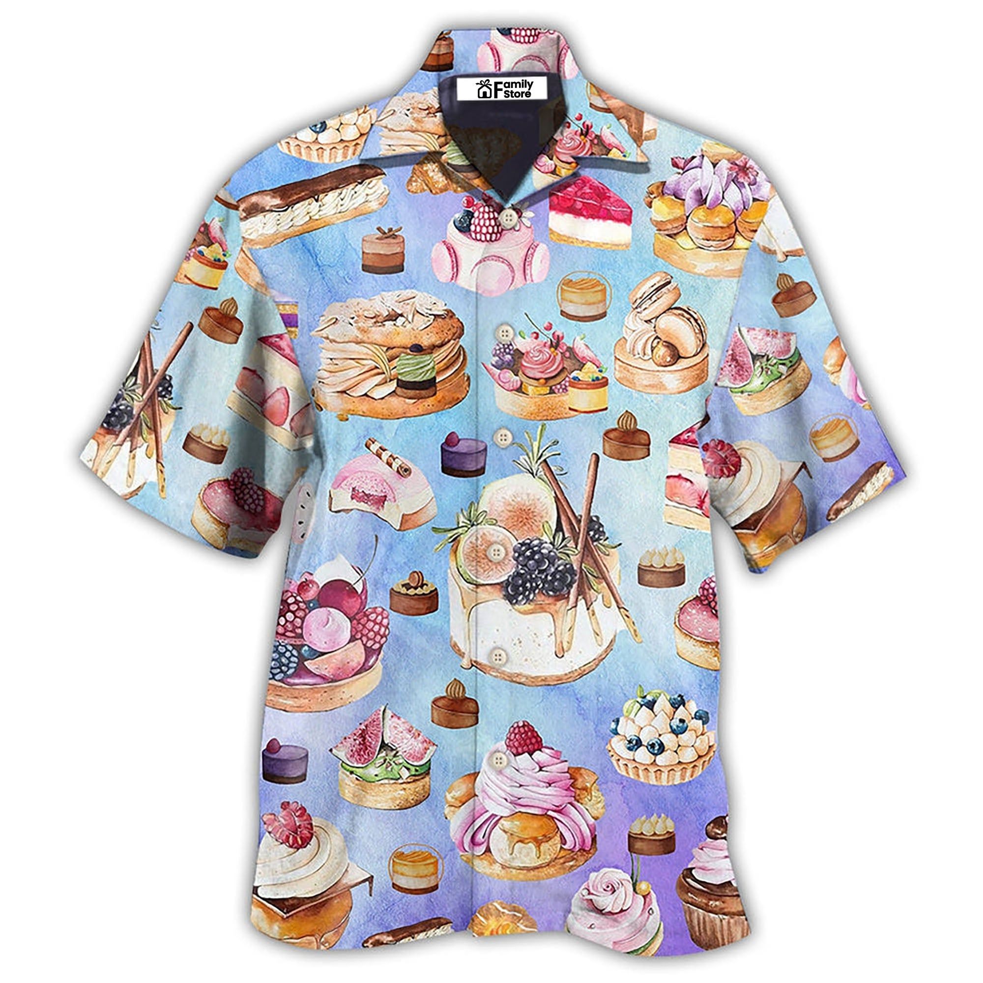 Food Dessert Purple Lovely Love Food Hawaiian Shirt Food Dessert Purple Lovely Love Food Hawaiian Shirt