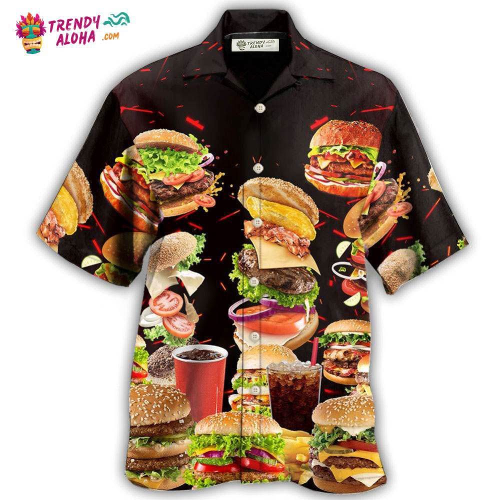 Food Hamburger Fast Food Lover Hawaiian Shirt – Trendy Aloha Food Hamburger Fast Food Lover Hawaiian Shirt – Trendy Aloha