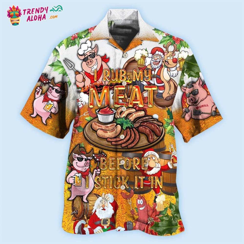 Food I Rub My Meat Before Hawaiian Shirt – Trendy Aloha