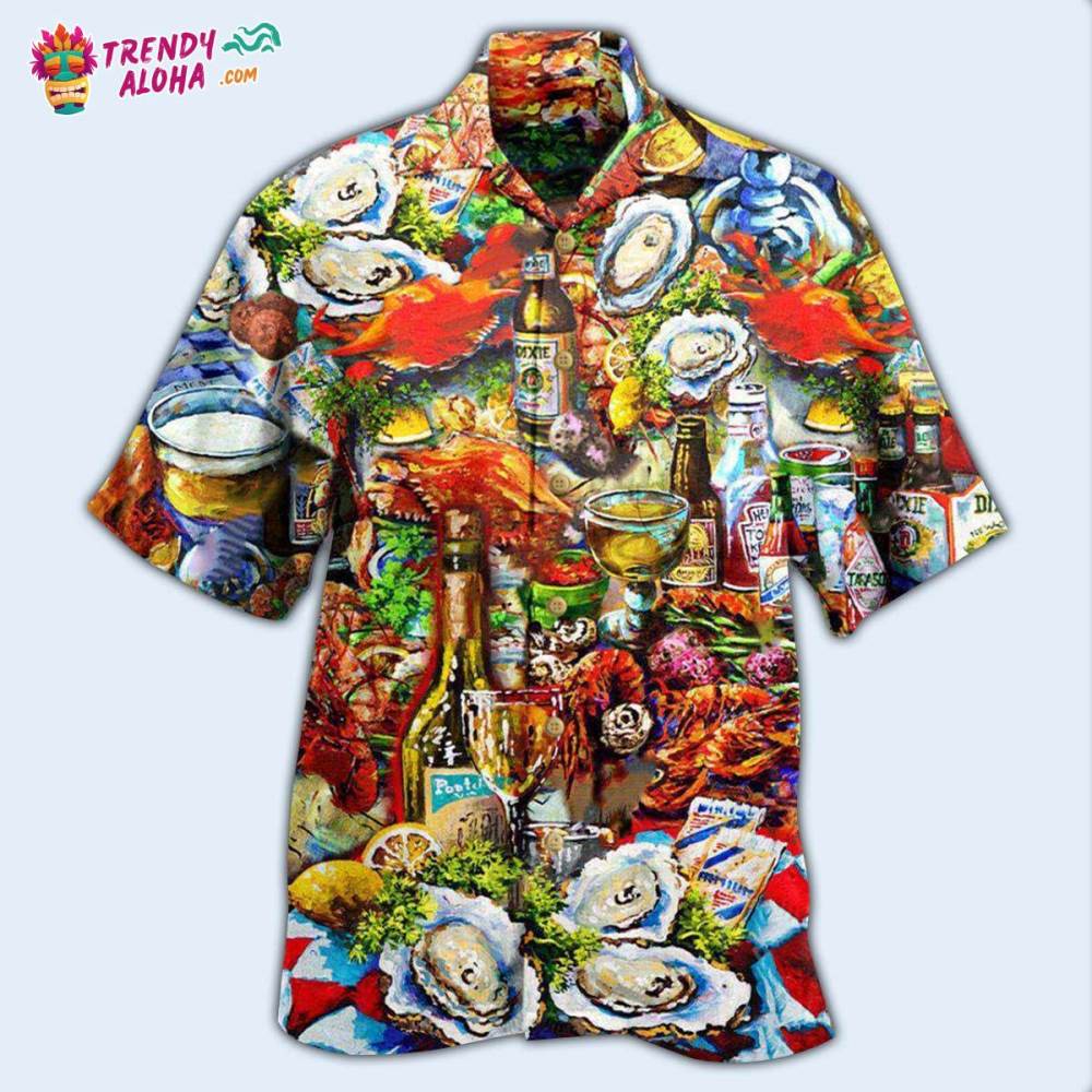Food I’m On Seafood Diet Cool Hawaiian Shirt – Trendy Aloha