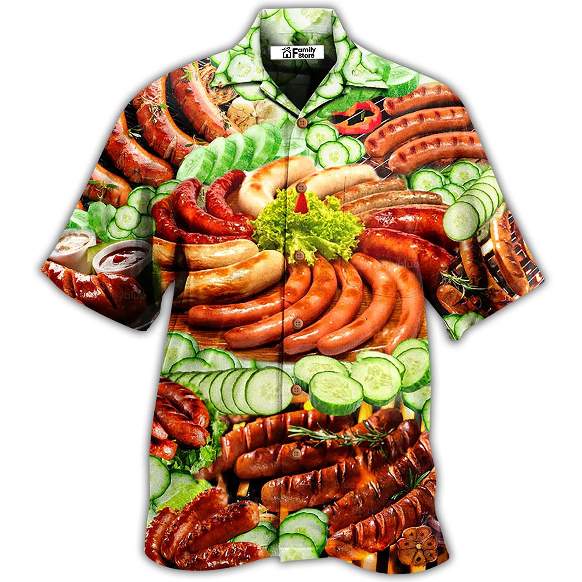 Food Life Is Better With Hot Dog Salad Hawaiian Shirt Food Life Is Better With Hot Dog Salad Hawaiian Shirt