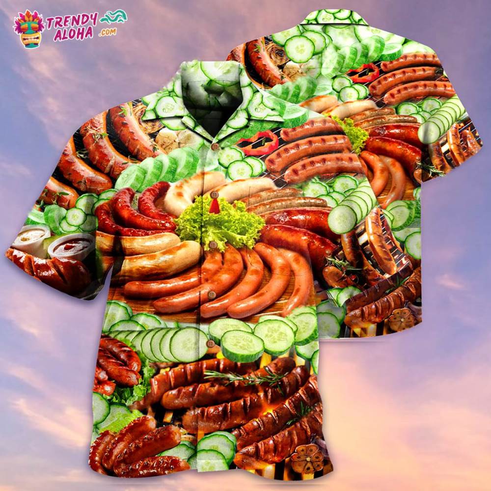 Food Life Is Better With Hot Dog Salad Hawaiian Shirt – Trendy Aloha