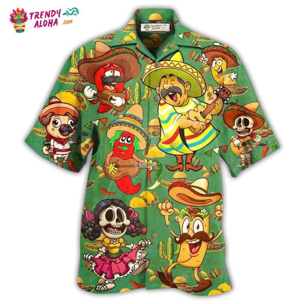 Food Love Mexican Culture Funny Hawaiian Shirt – Trendy Aloha