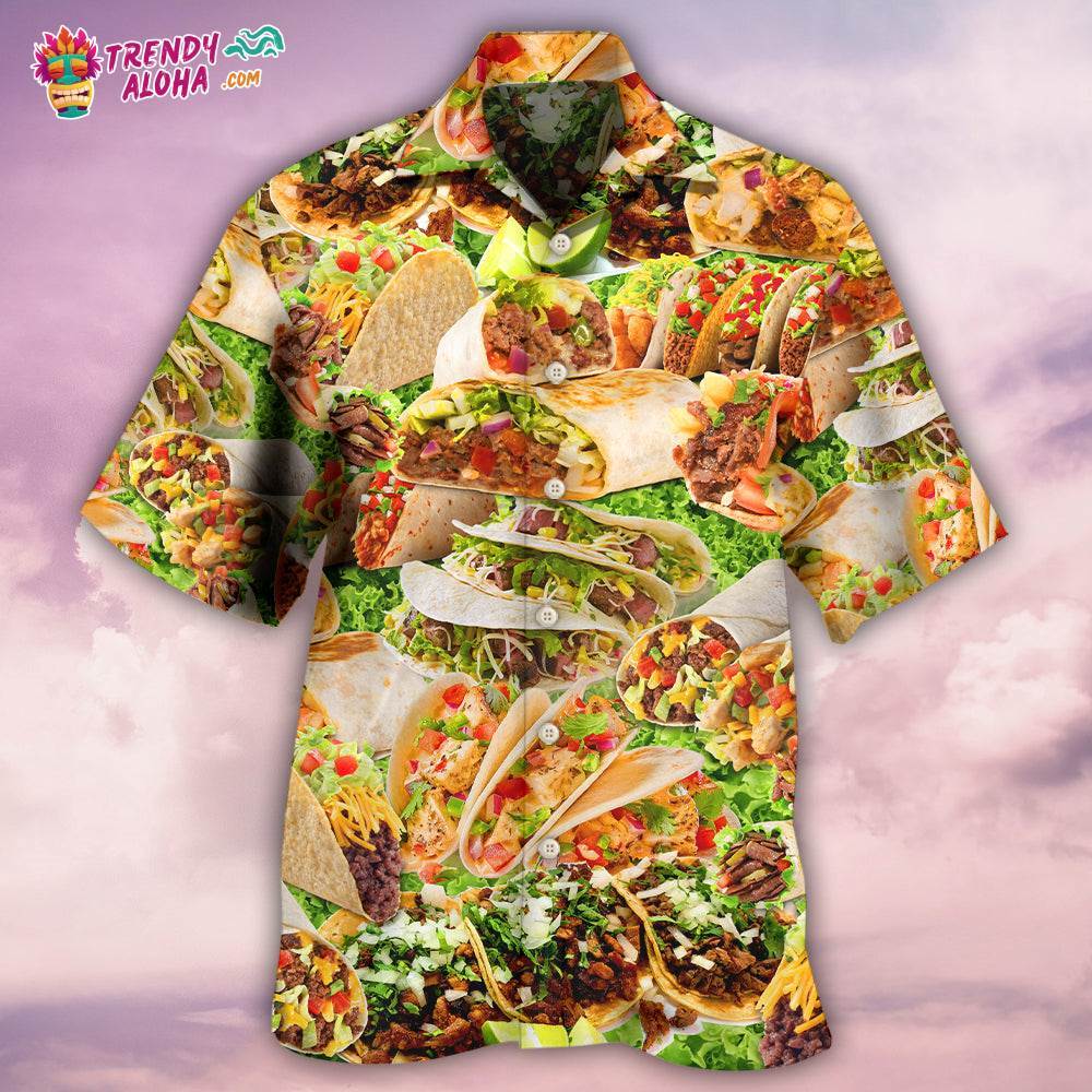 Food Lover Tacos My Love Is For Tacos Hawaiian Shirt – Trendy Aloha