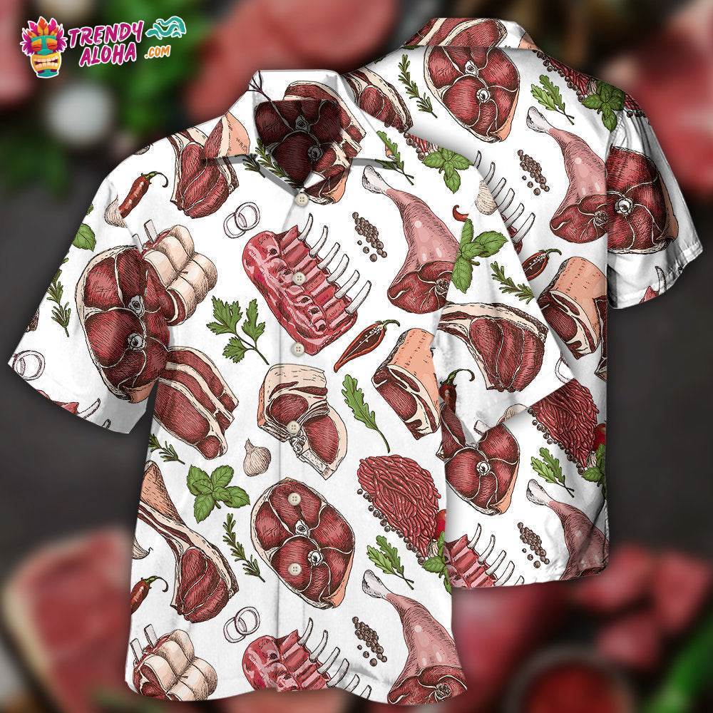 Food Meat Delicious Meal Hawaiian Shirt – Trendy Aloha