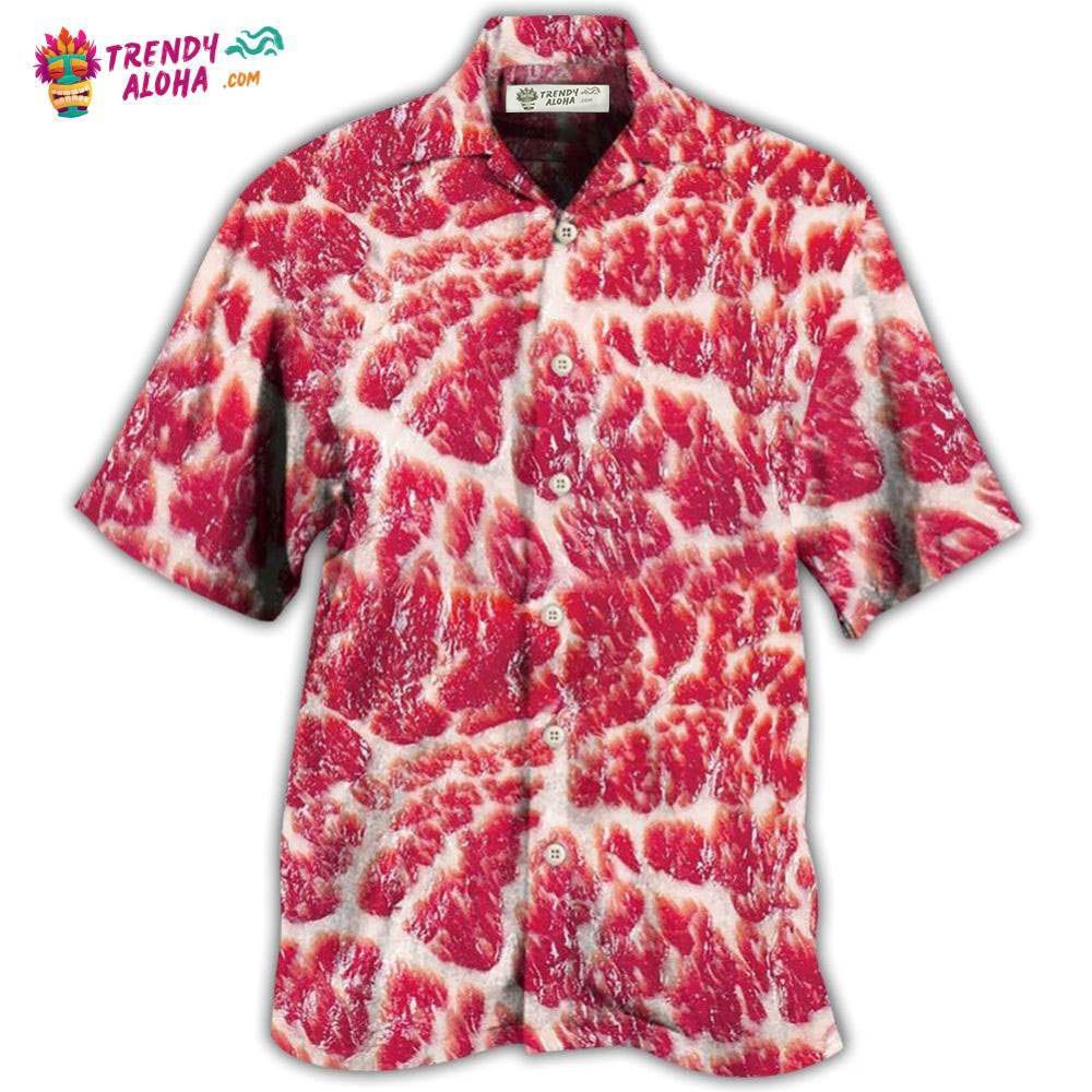 Food Raw Meat Style Funny Hawaiian Shirt – Trendy Aloha Food Raw Meat Style Funny Hawaiian Shirt – Trendy Aloha